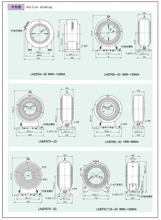 15-24kv敞开母线式电流互感器