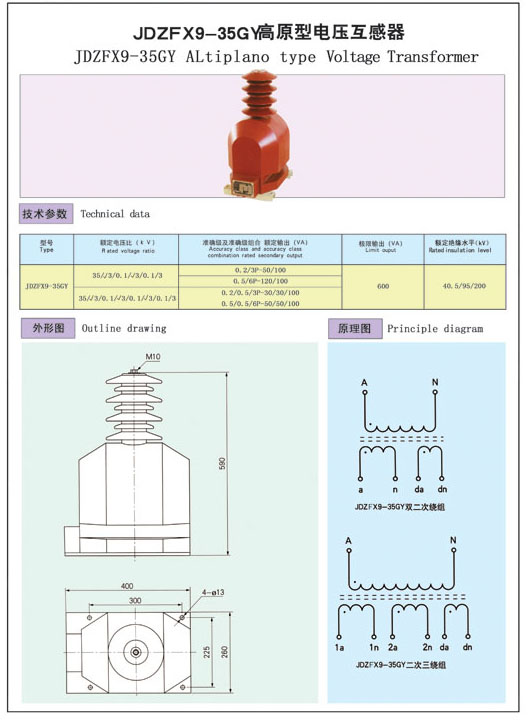 JDZFX9-35G型电压互感器